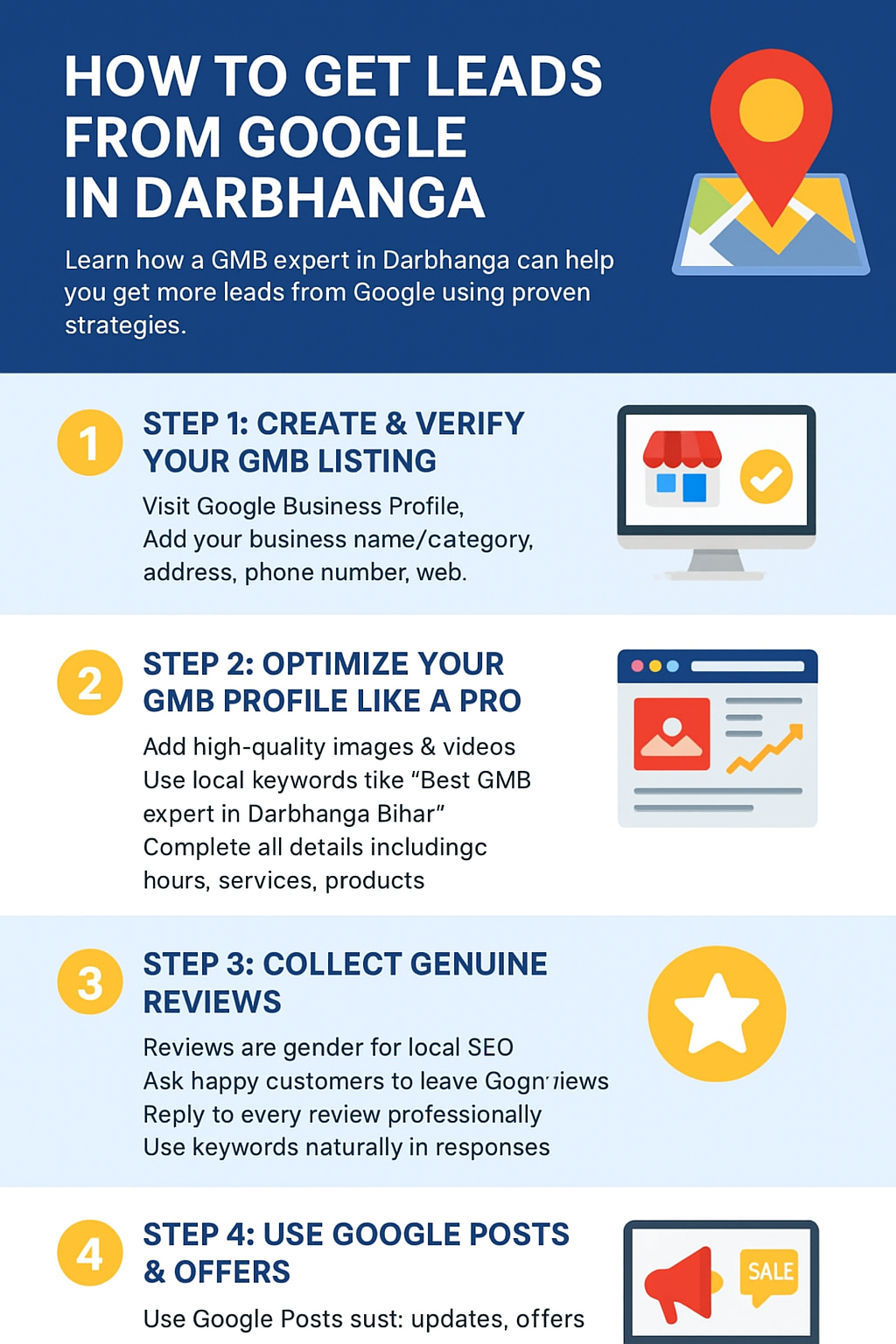 How to Get Leads from Google in Darbhanga, Bihar with GMB Expert Tips