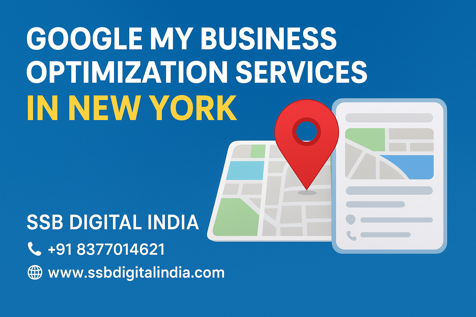 Google My Business Optimization Services in Noida | SSB Digital India|