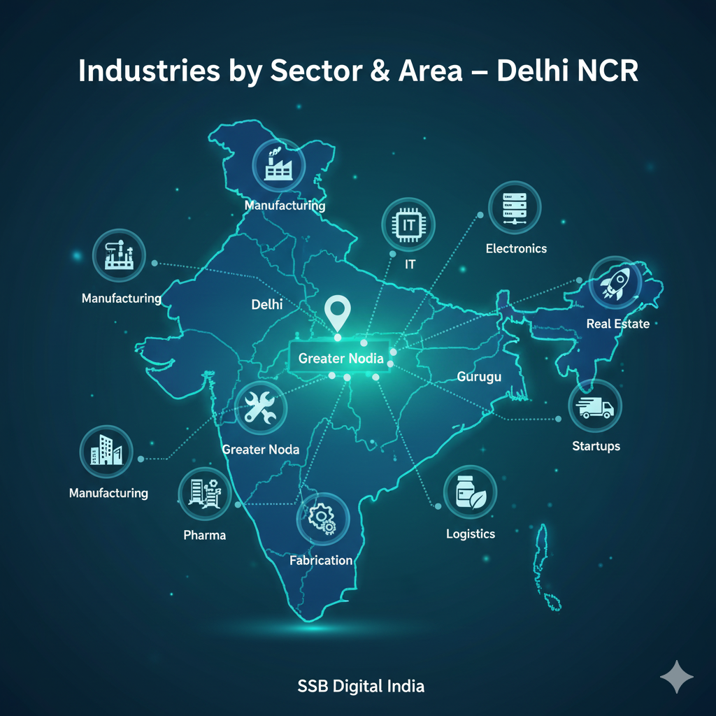 Industries in Delhi NCR: Sectors, Areas & Digital Presence (2025)
