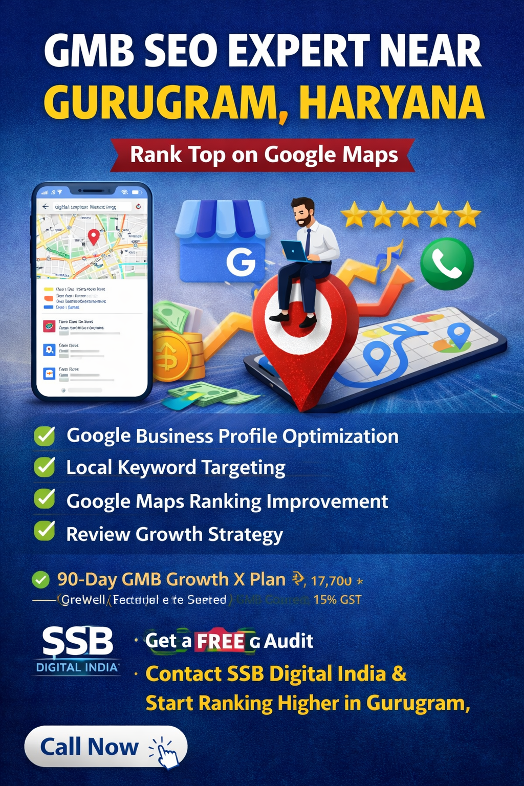GMB SEO Expert Near Gurugram, Haryana | Google Maps Ranking – SSB Digital India