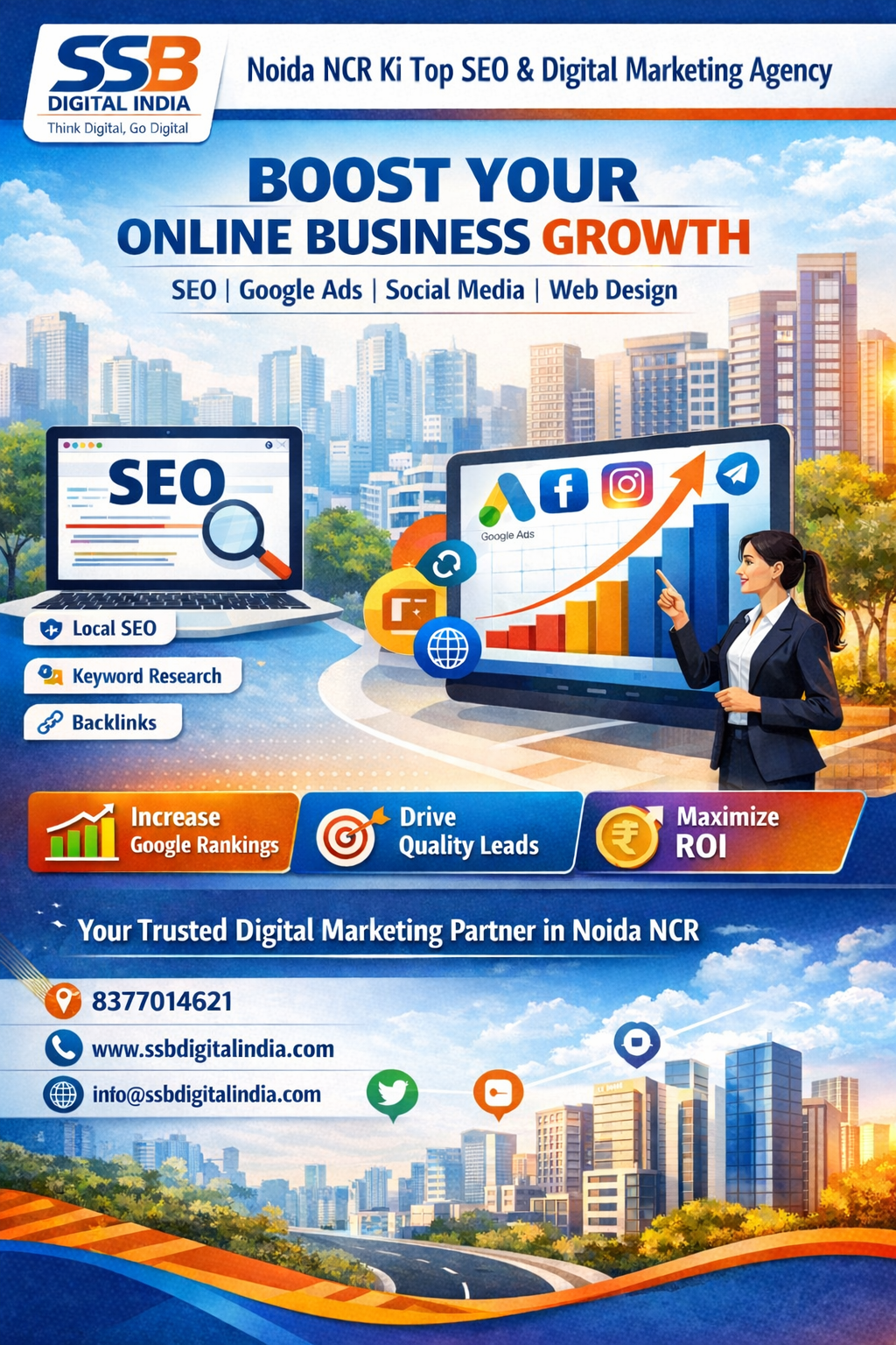 SSB Digital India – Noida NCR Ki Top SEO Services & Digital Marketing Agency