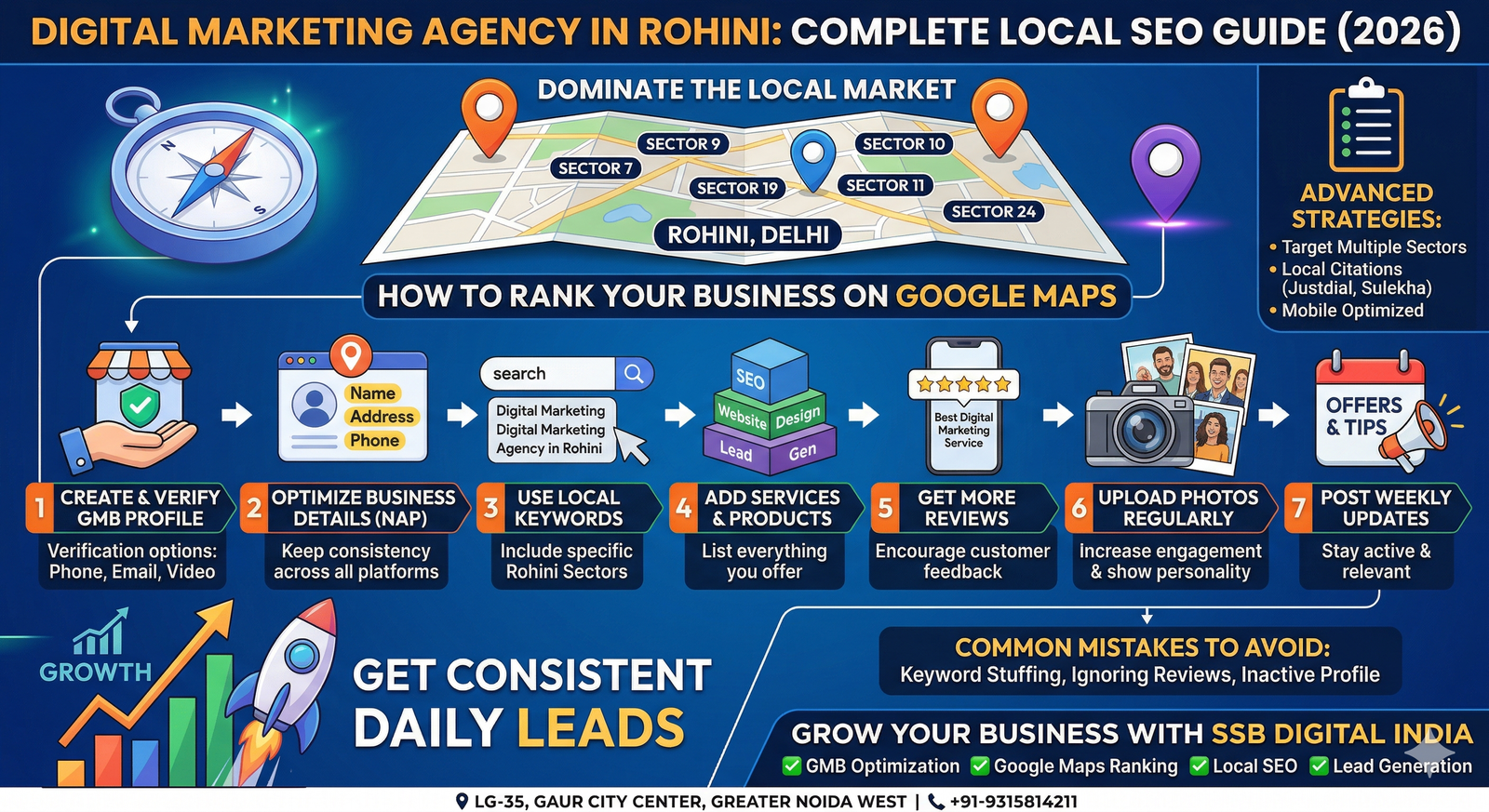 Digital Marketing Agency in Rohini: Complete Local SEO Guide to Rank Your Business on Google