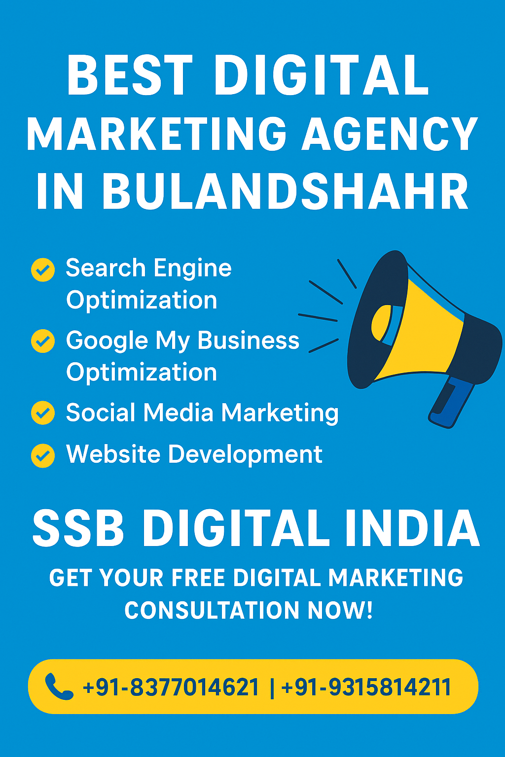Best Digital Marketing Agency in Bulandshahr | SSB Digital India