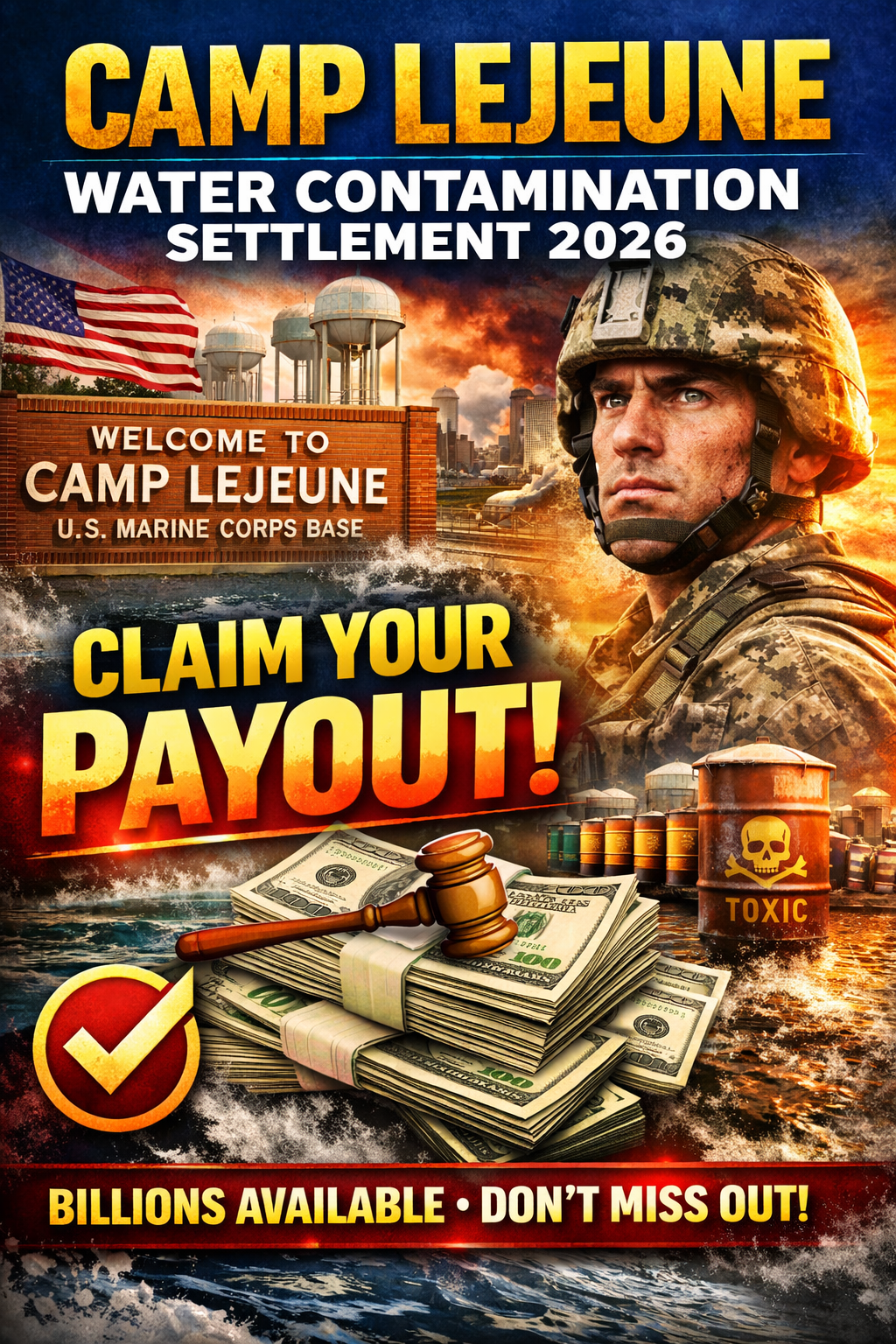 Camp Lejeune Water Contamination Settlement 2026: Claim Your Payout