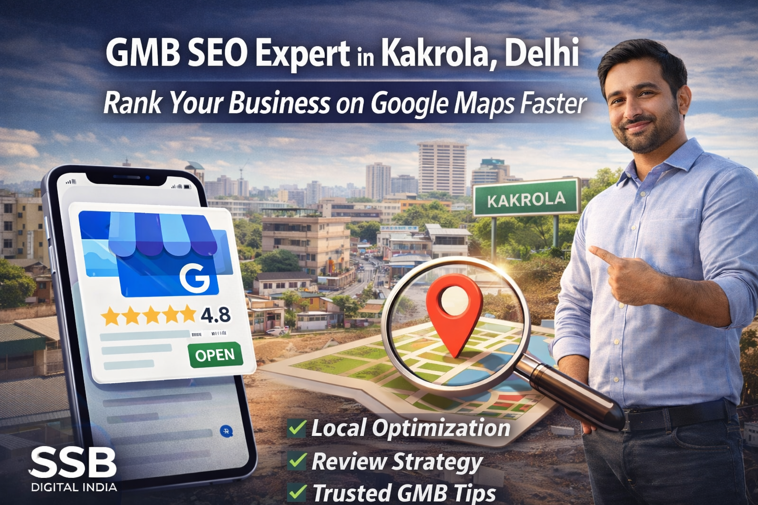 GMB SEO Expert in Kakrola, Delhi – Rank Your Business on Google Maps Faster