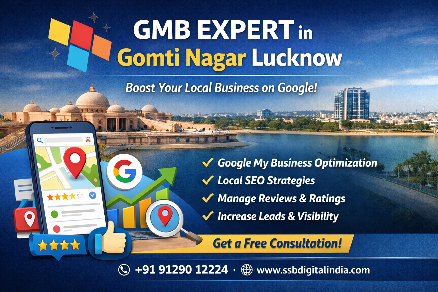 GMB Expert in Gomti Nagar Lucknow – Transform Your Local Business with SSB Digital India
