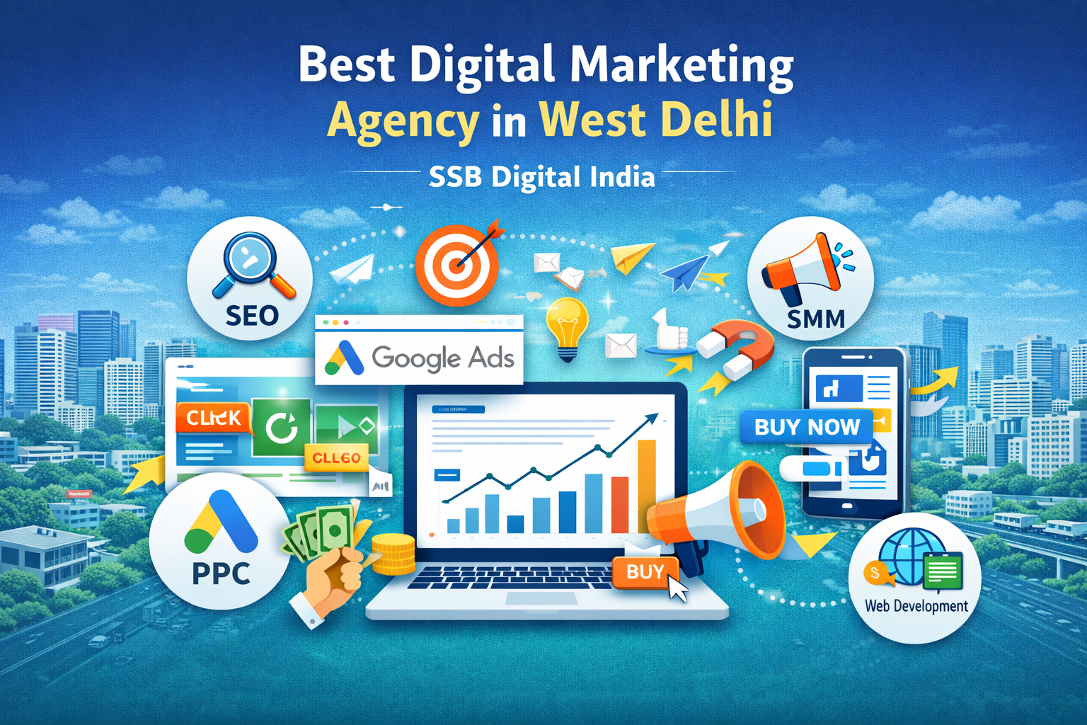 Best Digital Marketing Agency in West Delhi – Grow Your Business with SSB Digital India