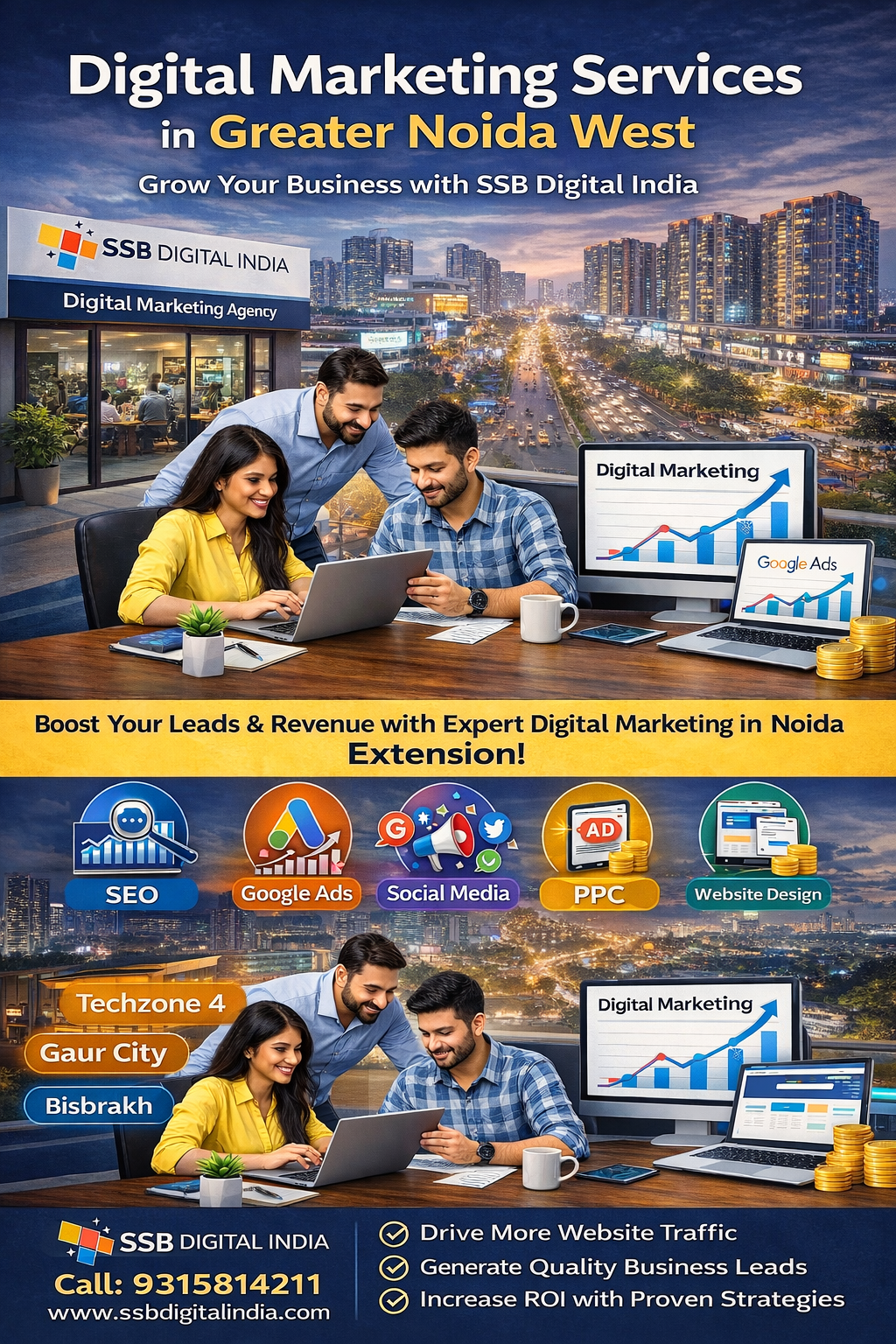 Digital Marketing Services in Greater Noida West – Grow Your Business with SSB Digital India